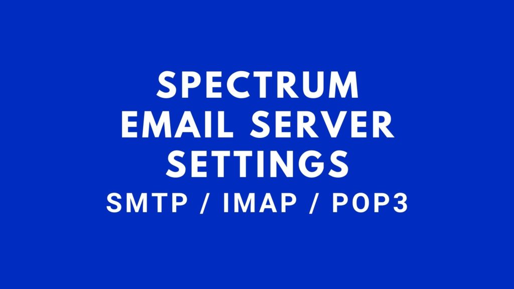 spectrum settings for outlook email on mac